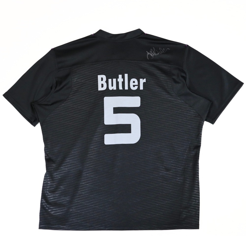 Adidas All Blacks Rugby Jersey Mens 3XL Black Butler 5 Signed Sports Activewear - Picture 9 of 13